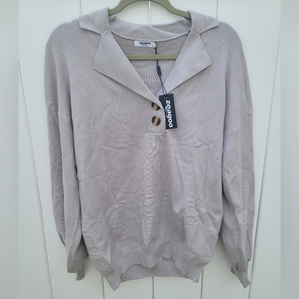 Women's Cream Sweater Zeagoo From AMAZON